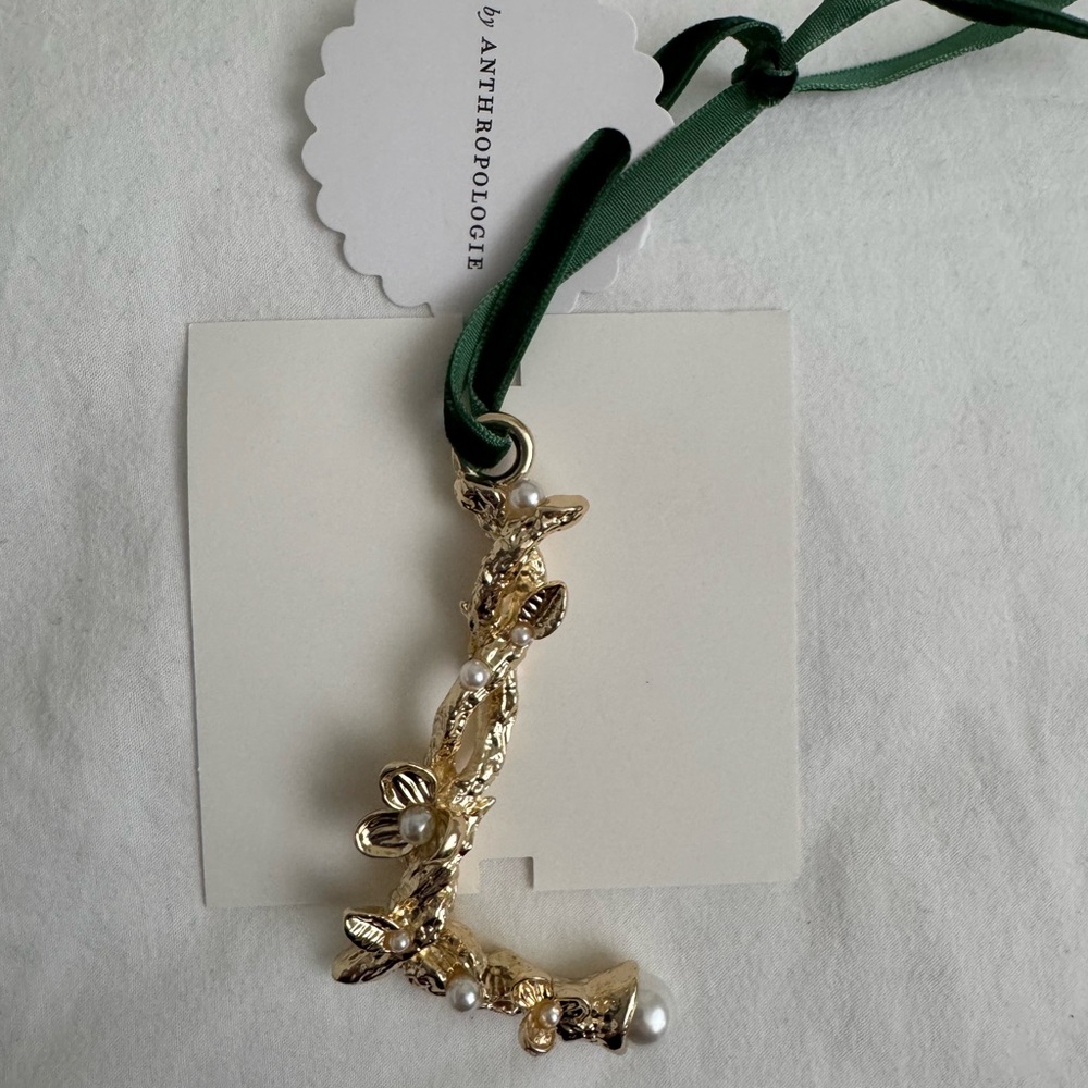 Anthropologie Monogram L Ornament